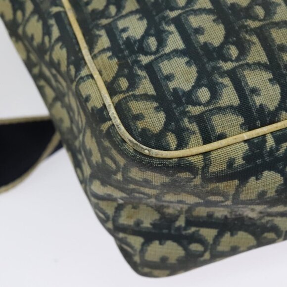 Authentic Christian Dior Trotter Canvas Shoulder Bag Navy Silver - Picture 8 of 16